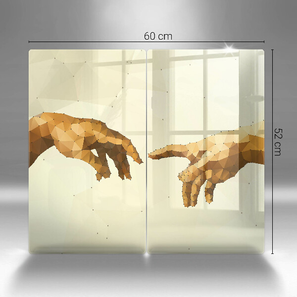 Tocător de bucătărie Crearea mâinilor lui Adam