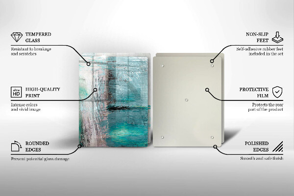 Tocător de bucătărie Vopsea fundal de abstractie