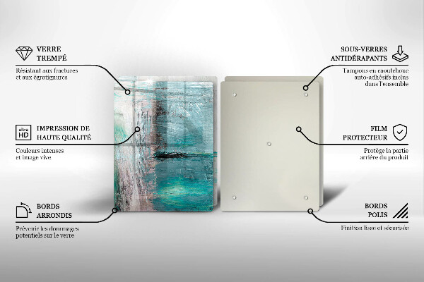 Tocător de bucătărie Vopsea fundal de abstractie