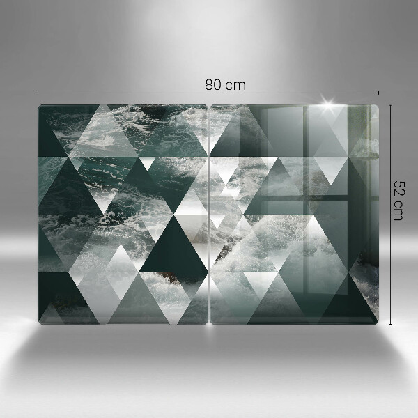 Tocător de bucătărie Triunghiuri și apă