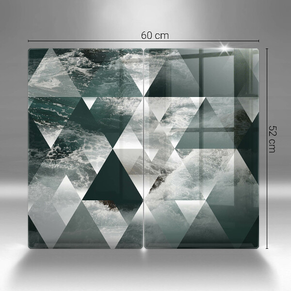 Tocător de bucătărie Triunghiuri și apă