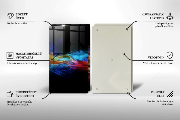 Tocător de bucătărie Fum colorat