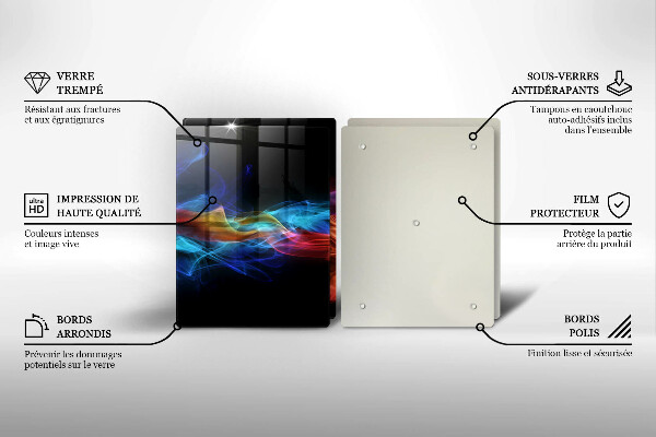 Tocător de bucătărie Fum colorat