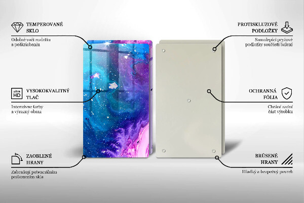 Tocător de bucătărie Cerneluri de abstractizare