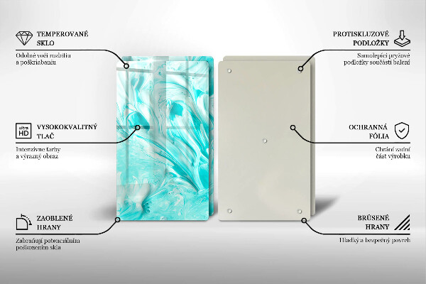 Tocător de bucătărie Vopsele de abstractie