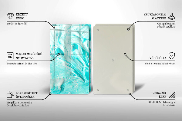 Tocător de bucătărie Vopsele de abstractie