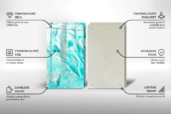 Tocător de bucătărie Vopsele de abstractie