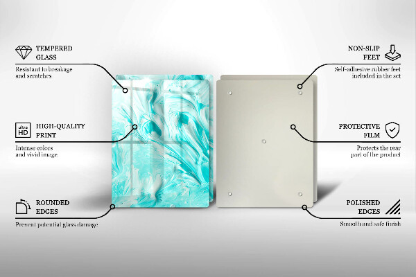 Tocător de bucătărie Vopsele de abstractie