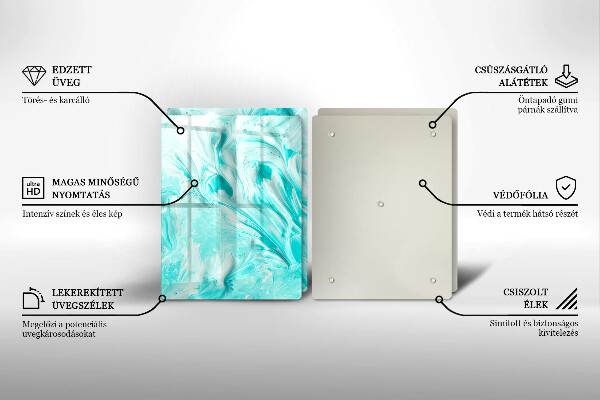 Tocător de bucătărie Vopsele de abstractie