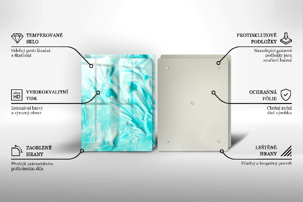 Tocător de bucătărie Vopsele de abstractie