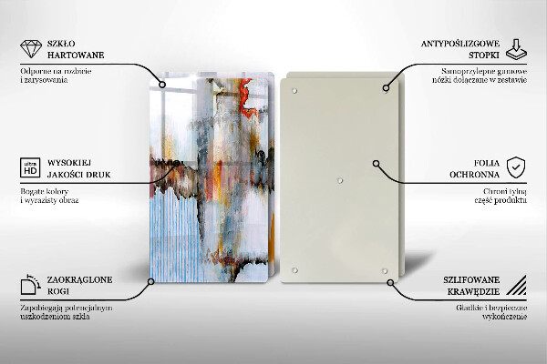 Tocător de bucătărie Vopsele de abstractie