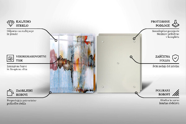 Tocător de bucătărie Vopsele de abstractie