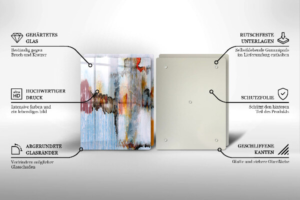 Tocător de bucătărie Vopsele de abstractie
