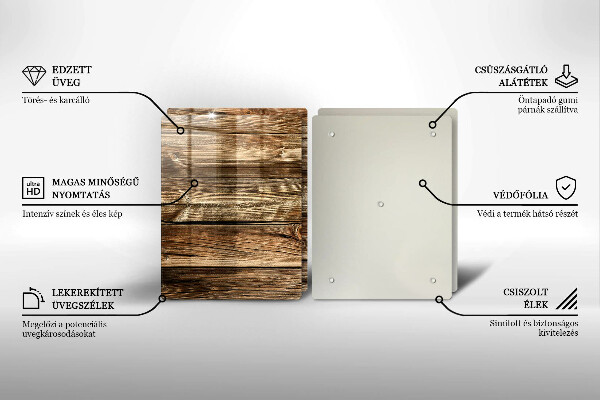 Tocător de bucătărie Textura scândură de lemn