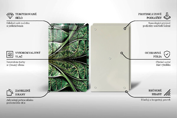 Tocător de bucătărie Structura nervurii frunzei