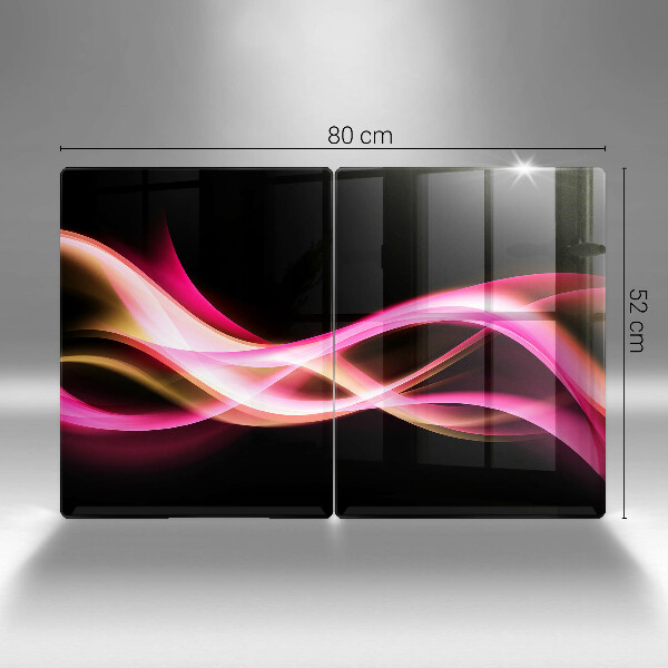 Tocător de bucătărie Fum neon abstract