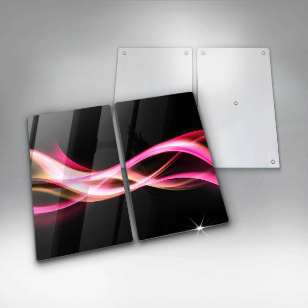 Tocător de bucătărie Fum neon abstract