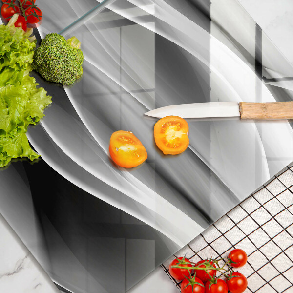 Tocător de bucătărie Linii abstracte de fum