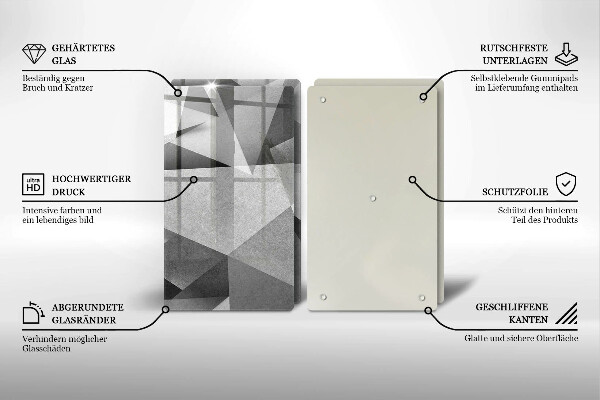 Tocător de bucătărie Abstracție ascuțită concretă