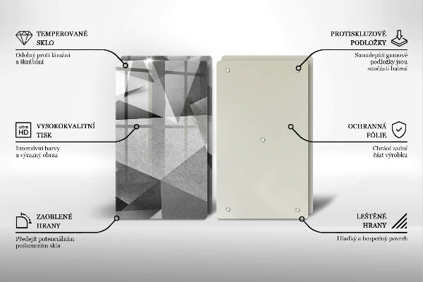 Tocător de bucătărie Abstracție ascuțită concretă