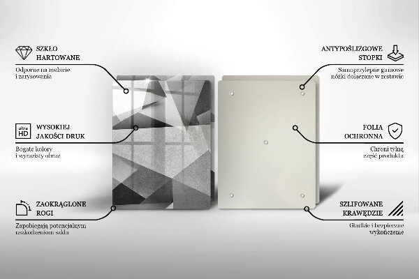 Tocător de bucătărie Abstracție ascuțită concretă