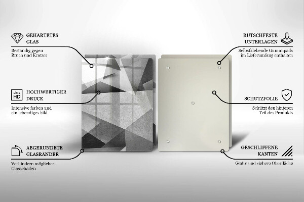 Tocător de bucătărie Abstracție ascuțită concretă