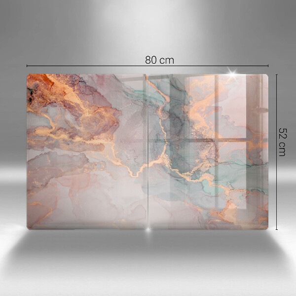 Tocător de bucătărie Marmură cu aur