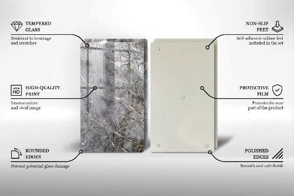 Tocător de bucătărie Textura de piatră