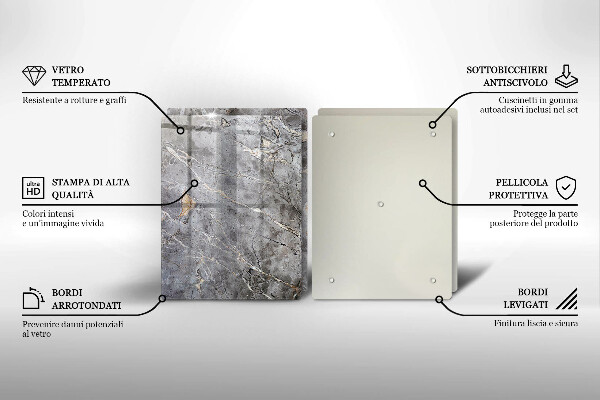 Tocător de bucătărie Textura de piatră