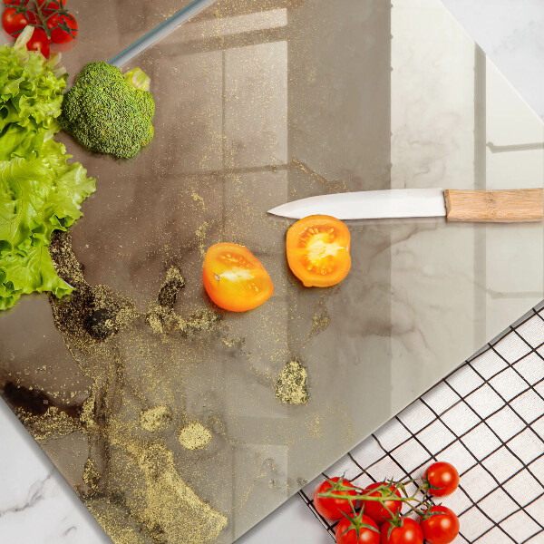 Tocător de bucătărie Abstracția aurului