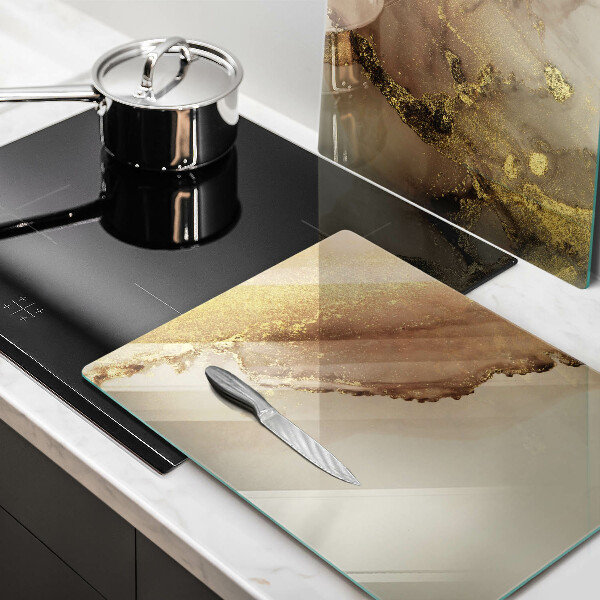 Tocător de bucătărie Abstracția aurului