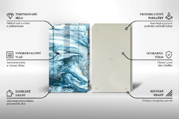 Tocător de bucătărie Structură cu aur