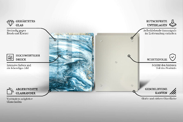 Tocător de bucătărie Structură cu aur