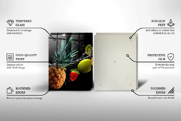 Tocător sticlă Fructe în apă