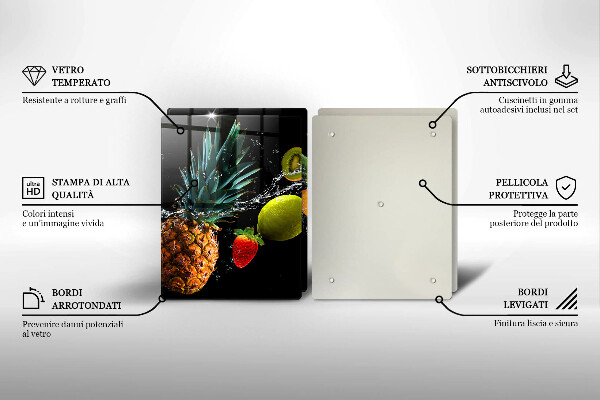 Tocător sticlă Fructe în apă