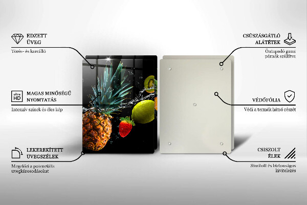 Tocător sticlă Fructe în apă