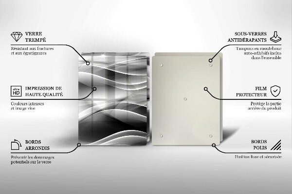 Tocător de bucătărie Abstracție linii blânde