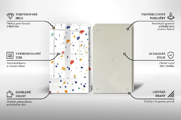 Tocător de bucătărie Gresie colorata