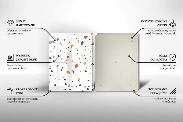 Tocător de bucătărie Gresie colorata