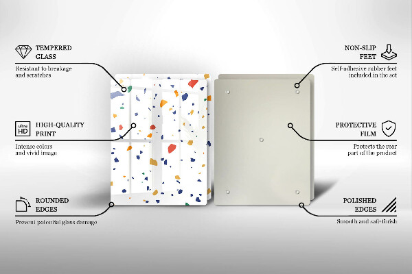 Tocător de bucătărie Gresie colorata