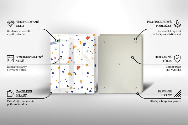 Tocător de bucătărie Gresie colorata