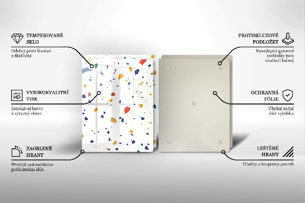 Tocător de bucătărie Gresie colorata