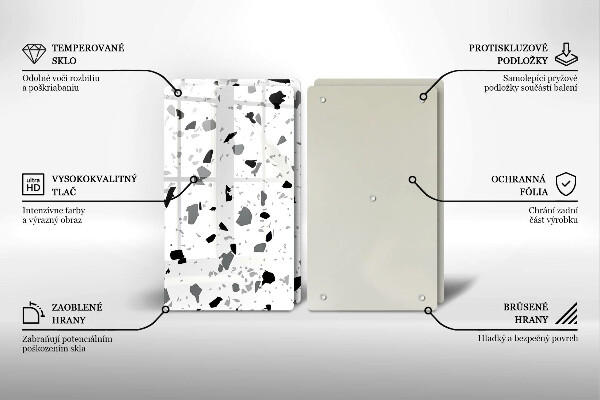 Tocător sticlă Gresie decorativa