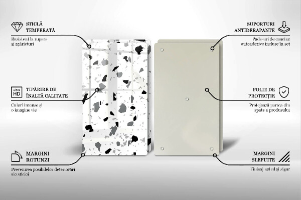 Tocător sticlă Gresie decorativa