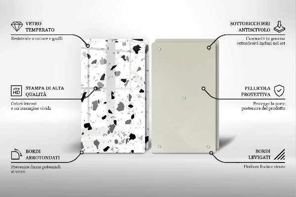 Tocător sticlă Gresie decorativa