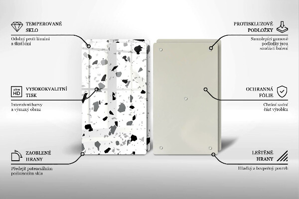 Tocător sticlă Gresie decorativa