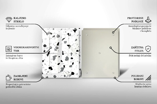 Tocător sticlă Gresie decorativa