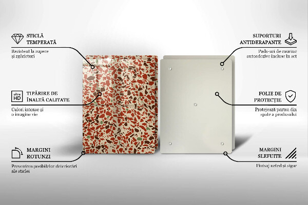 Tocător sticlă Gresie fină