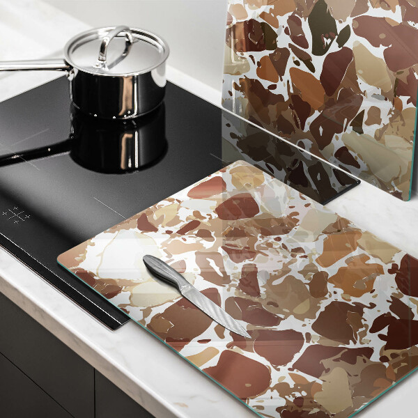 Tocător sticlă Pete decorative de piatră