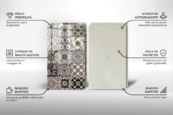 Tocător de bucătărie Placi decorative